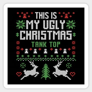 This Is My Ugly Christmas Tank Top Sticker